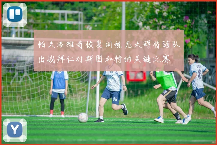 帕夫洛维奇恢复训练无大碍将随队出战拜仁对斯图加特的关键比赛